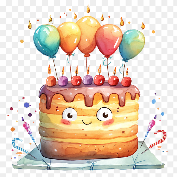 happy cake clipart