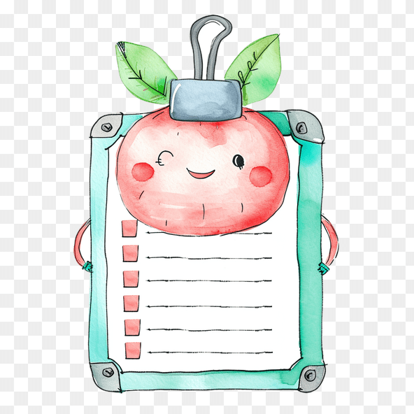 cute checklist clipart