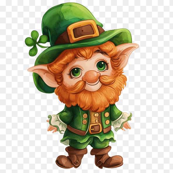 Cute Leprechaun St. Patrick's Day Clipart