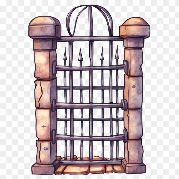jail gate clipart