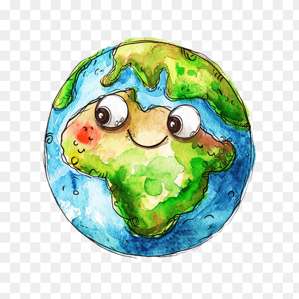 kawaii earth clipart