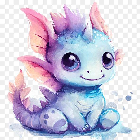 colorful dragon clipart