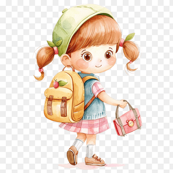 watercolor school clipart
