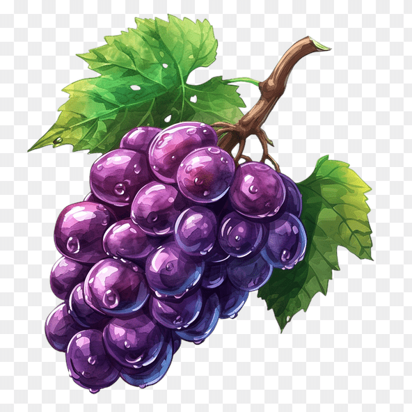 Juicy Red Grape Clipart