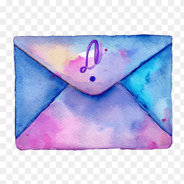 artistic envelope clipart