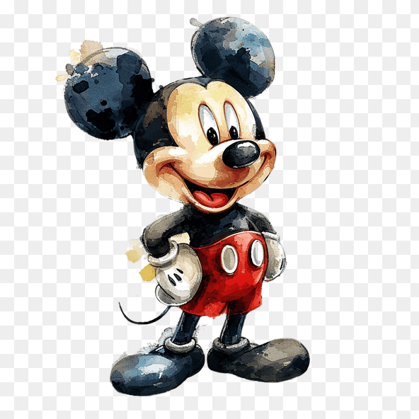 Mickey Mouse Watercolor