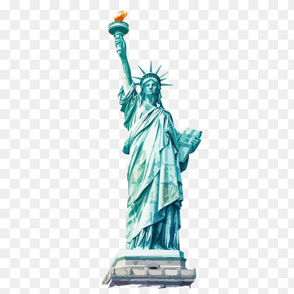 statue of liberty clipart