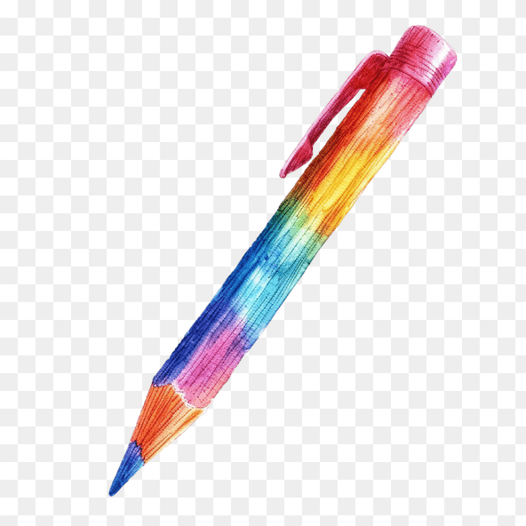 Rainbow Colored Pencil Clipart