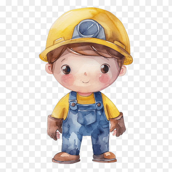 miner boy clipart