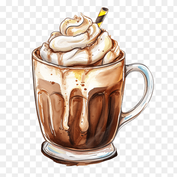 cute hot chocolate clipart