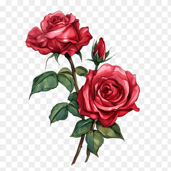 red rose clipart