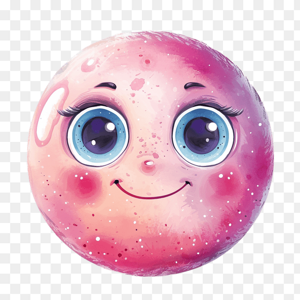 pink Moon Clipart