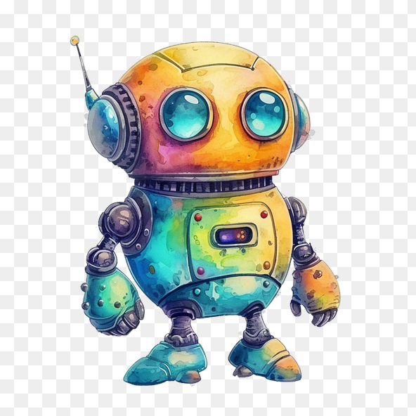 yellow robot clipart