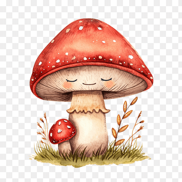 Cute Cartoon Mushroom