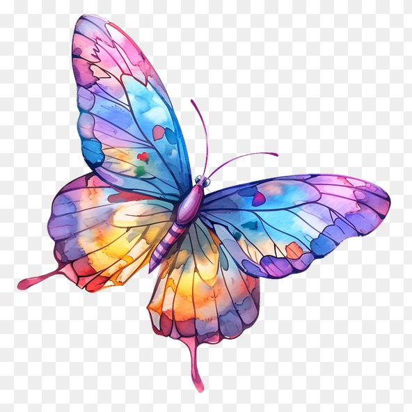 colorful butterfly clipart