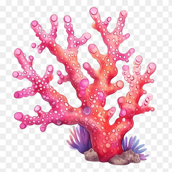 Pink Coral Reef Clipart