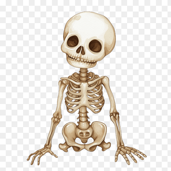 Cute Skeleton Clipart