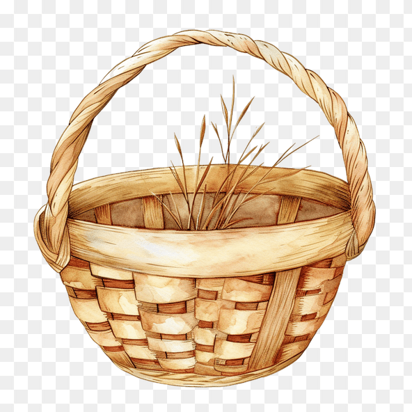 cute basket clipart