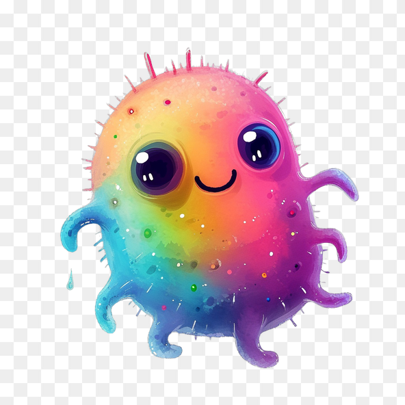 cute bacteria clipart