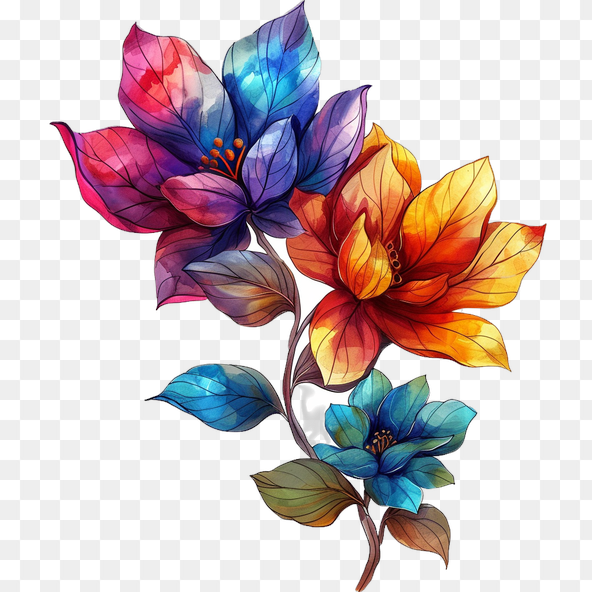 flower watercolor clipart