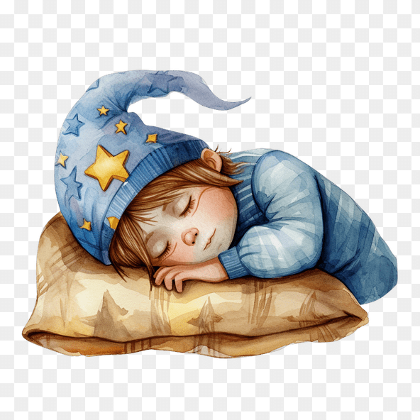 sleeping kid clipart