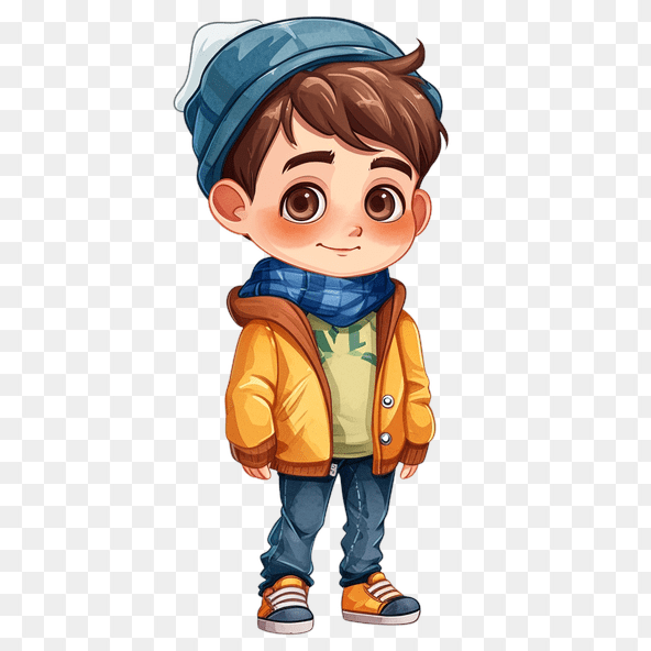 Cute Boy Cartoon Clipart