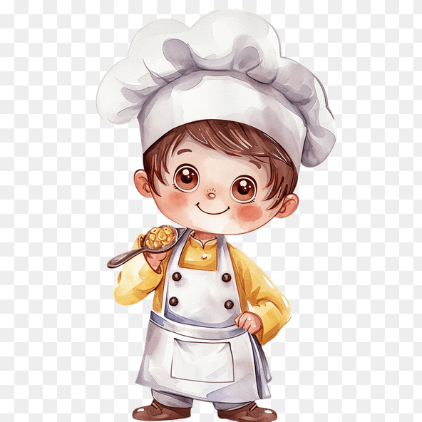 watercolor chef clipart