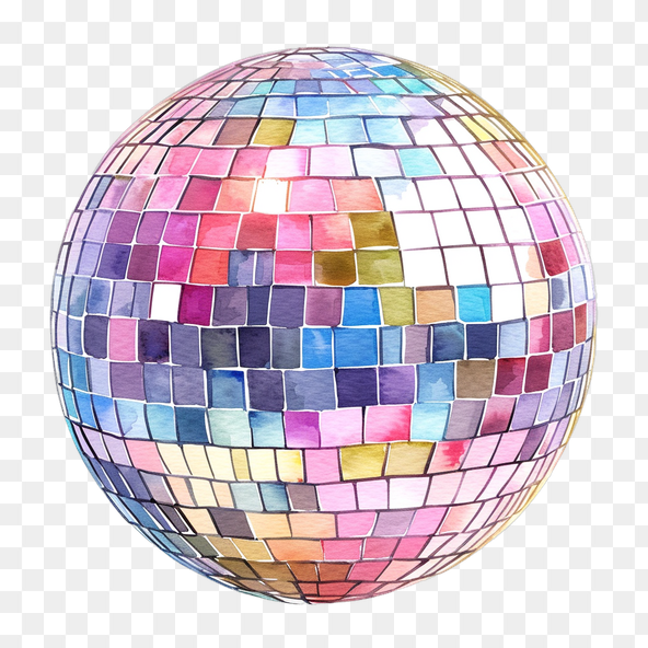 cute disco ball clipart