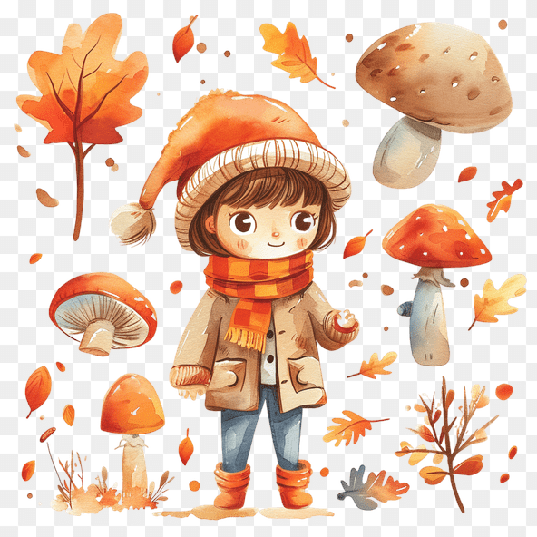 watercolor autumn clipart