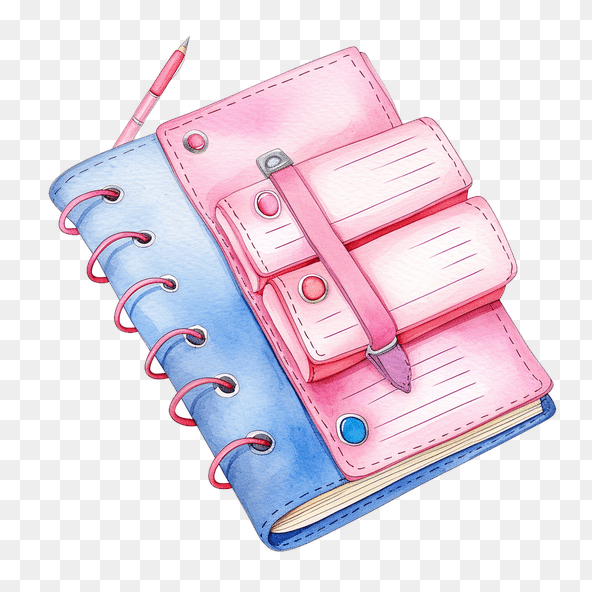cute agenda planner clipart