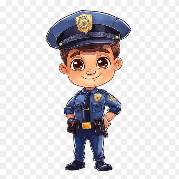 cute police officer clipart