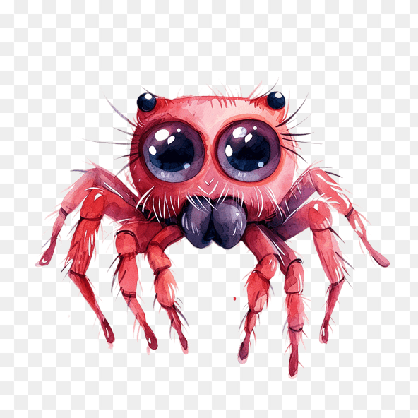 cute spider clipart