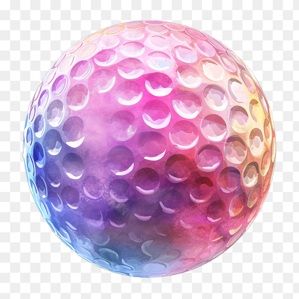 colorful Golf Ball Clipart