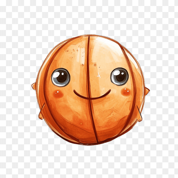 Cute Cartoon Basketball