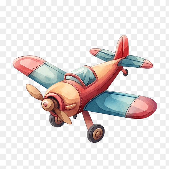 toy airplane clipart