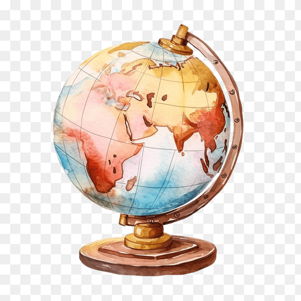 cute globe clipart
