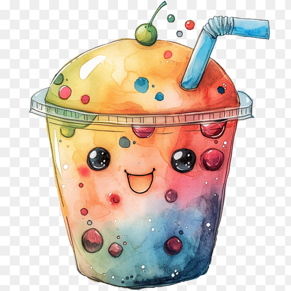 cute boba clipart