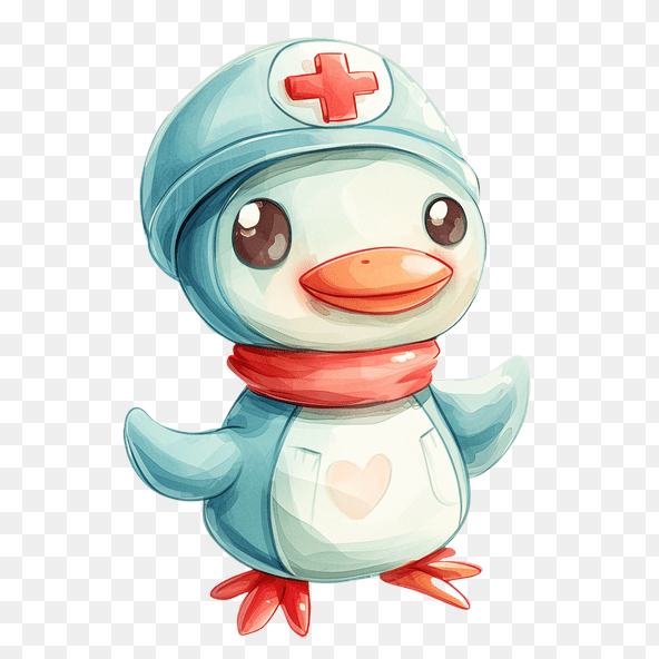 Cute Penguin Doctor Clipart