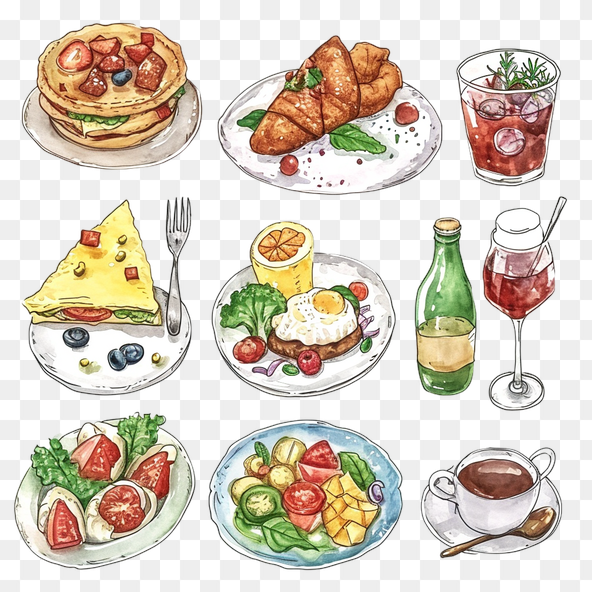 cute dinner clipart