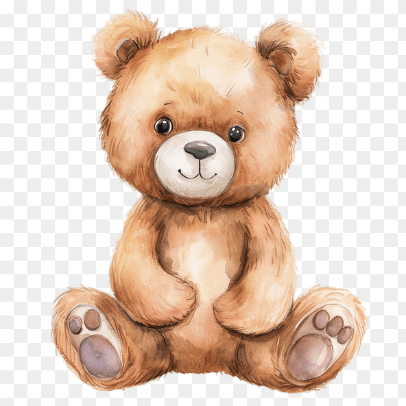 cute teddy bear clipart