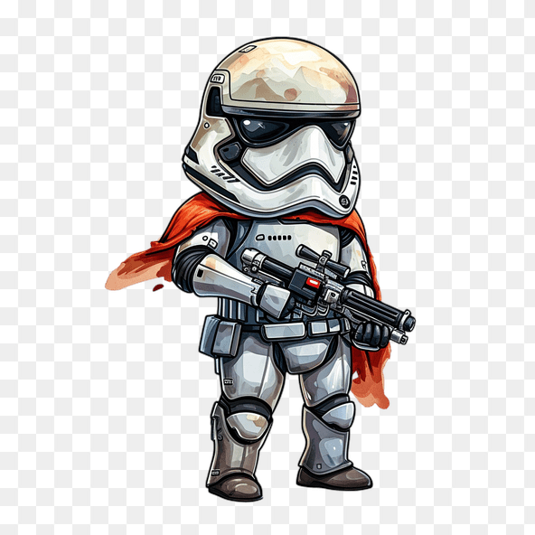 Cute First Order Stormtrooper Clipart