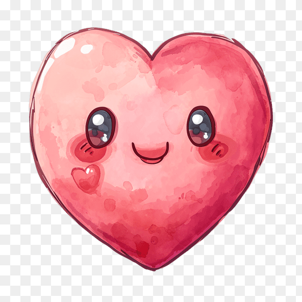 Cute Watercolor Heart Clipart