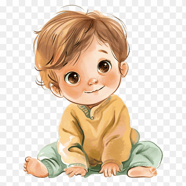 Cute Baby Boy Clipart