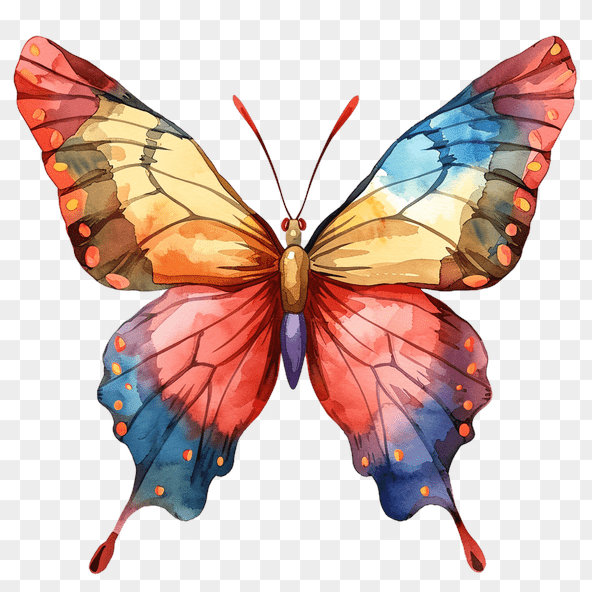 Watercolor Butterfly Clipart