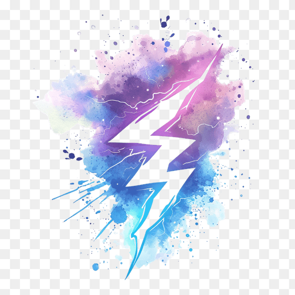 watercolor lightning clipart