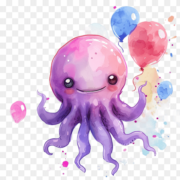 party octopus clipart