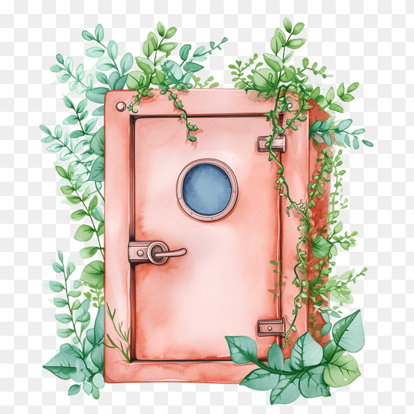 Pink Door Clipart