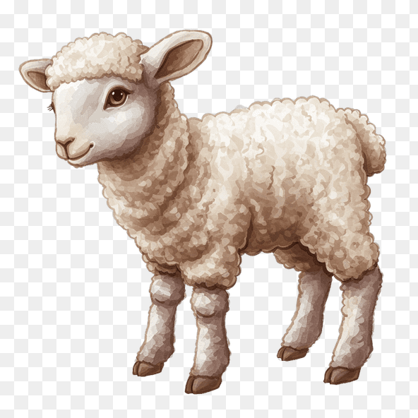 cute lamb clipart