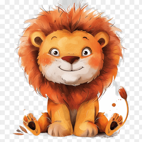 Cute Cartoon Lion Clipart