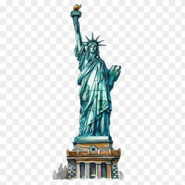 statue of liberty clipart